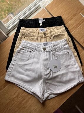 3 PAIR Princess Polly Denim Shorts Size US 2